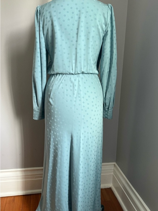 Favorite Daughter Dusty Blue Maxi Dress with Neck Scarf - Picture 6 of 12